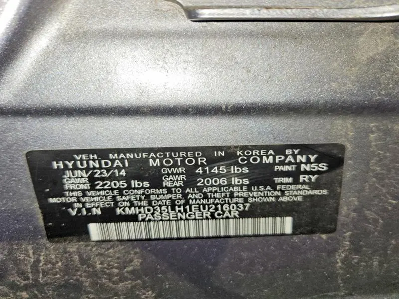 2014 HYUNDAI ELANTRA GT BASE  