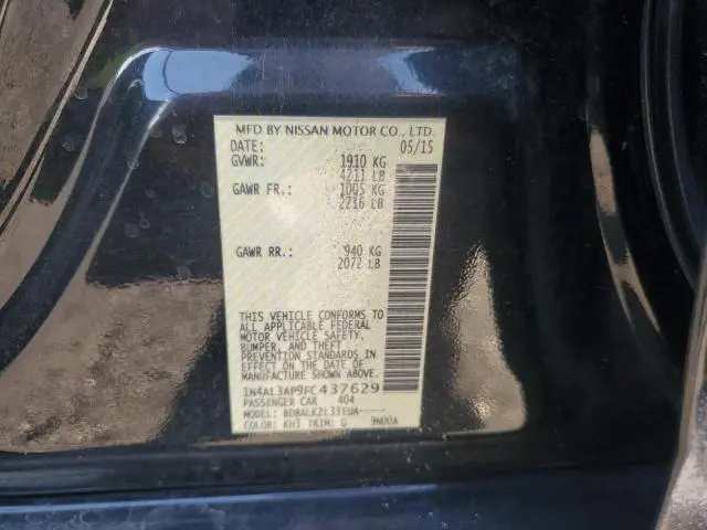 2015 NISSAN ALTIMA 2.5  