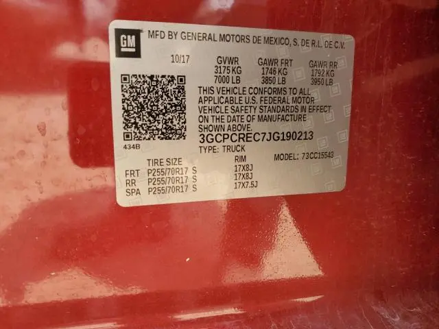2018 CHEVROLET SILVERADO C1500 LT  