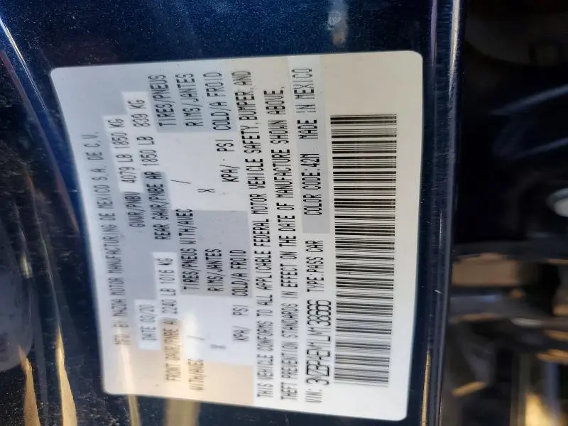 2020 MAZDA 3 PREMIUM  