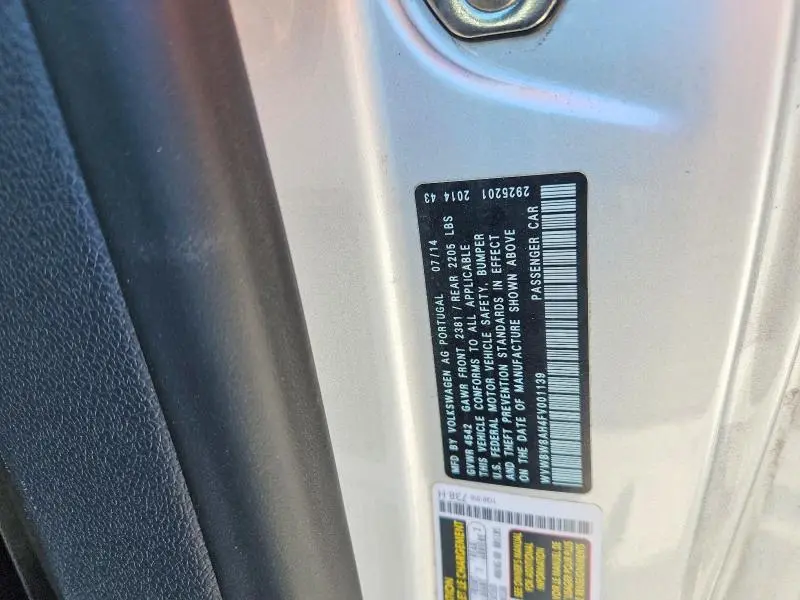 2015 VOLKSWAGEN EOS KOMFORT  