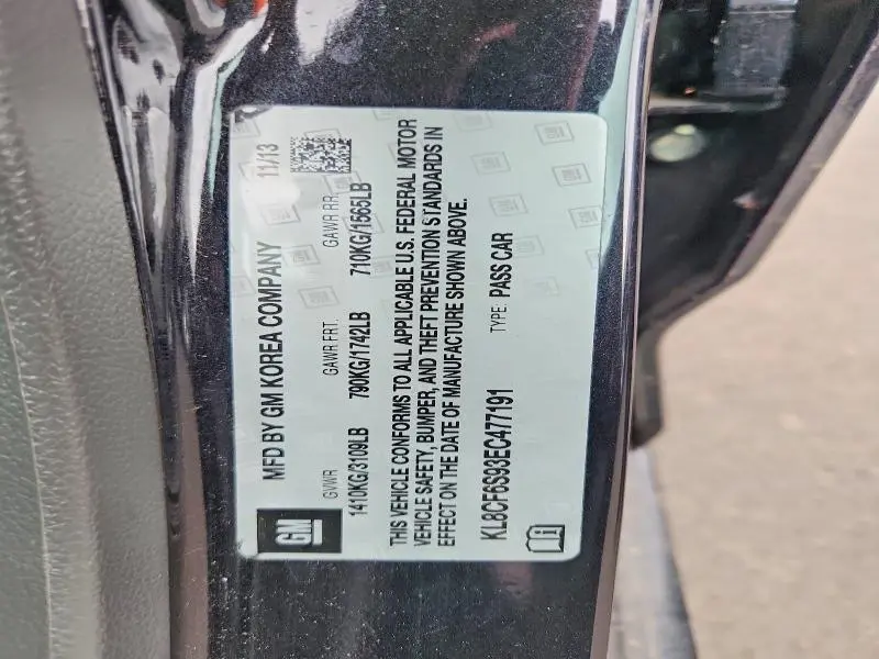 2014 CHEVROLET SPARK 2LT  
