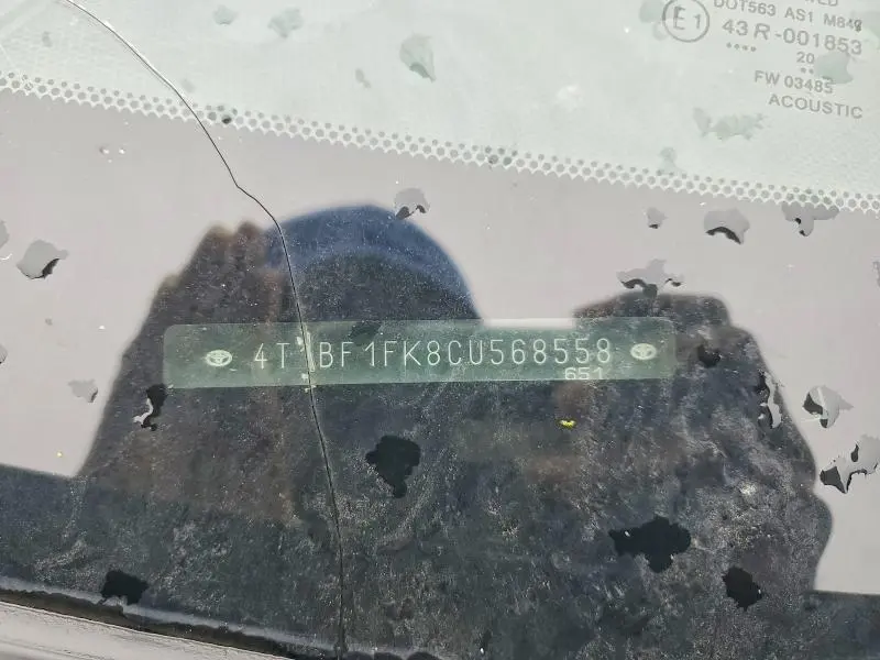 2012 TOYOTA CAMRY BASE  