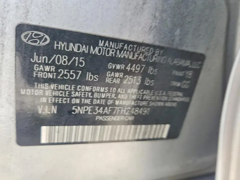 2015 HYUNDAI SONATA SPORT  