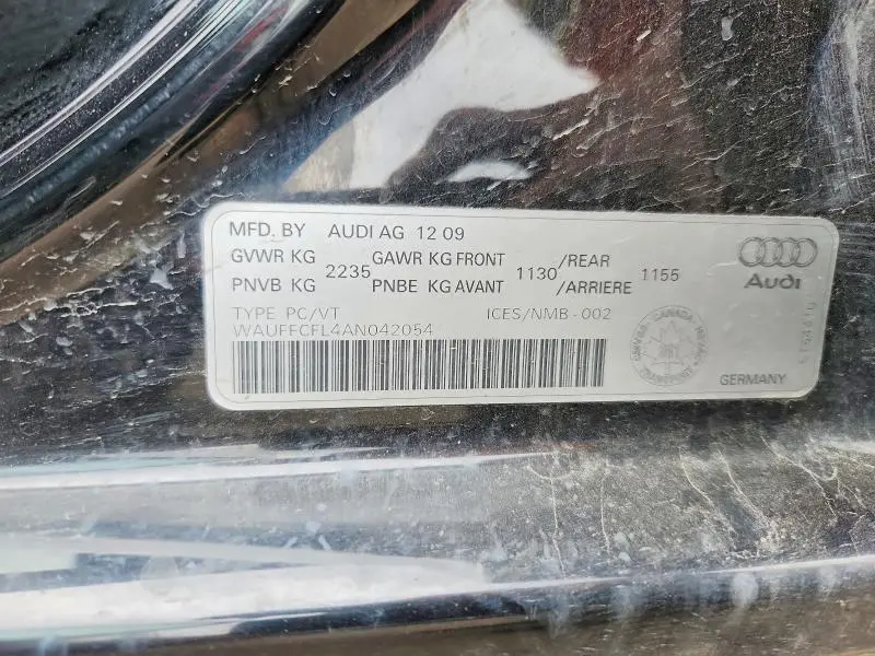 2010 AUDI A4 PREMIUM PLUS  