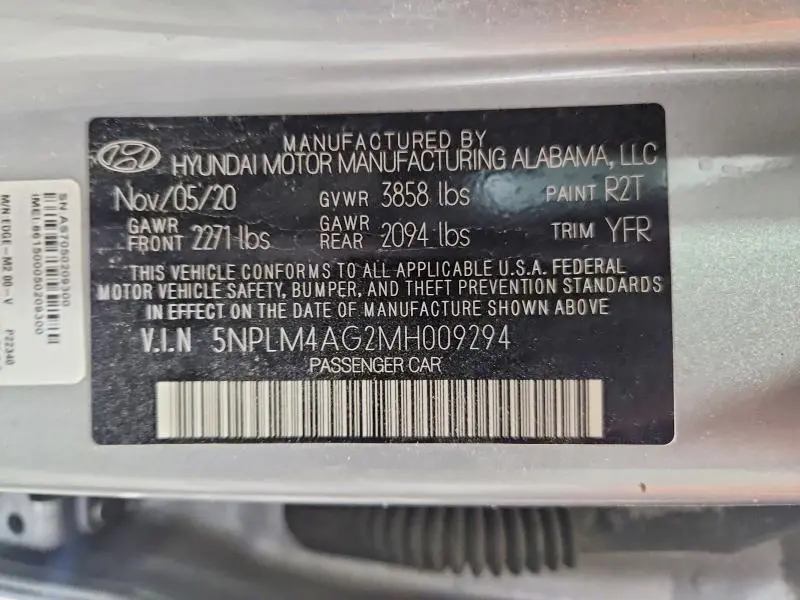 2021 HYUNDAI ELANTRA SEL  