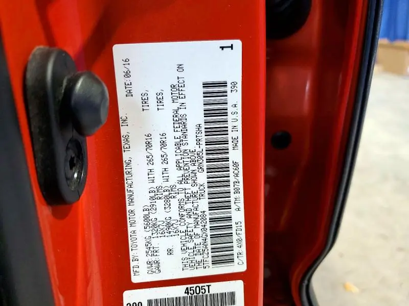 2016 TOYOTA TACOMA TRD OFF-ROAD  