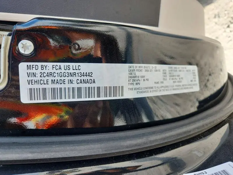 2022 CHRYSLER PACIFICA LIMITED  