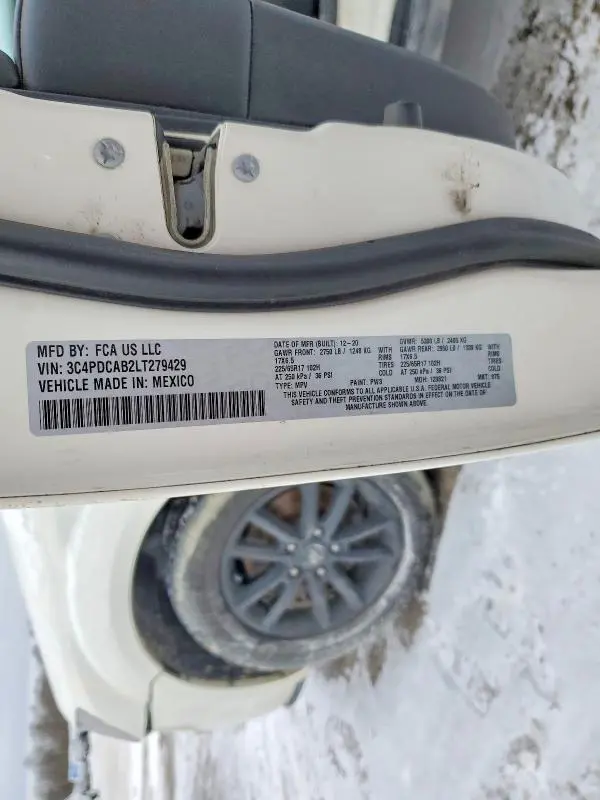 2020 DODGE JOURNEY SE  