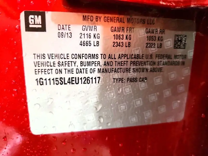 2014 CHEVROLET IMPALA LT  