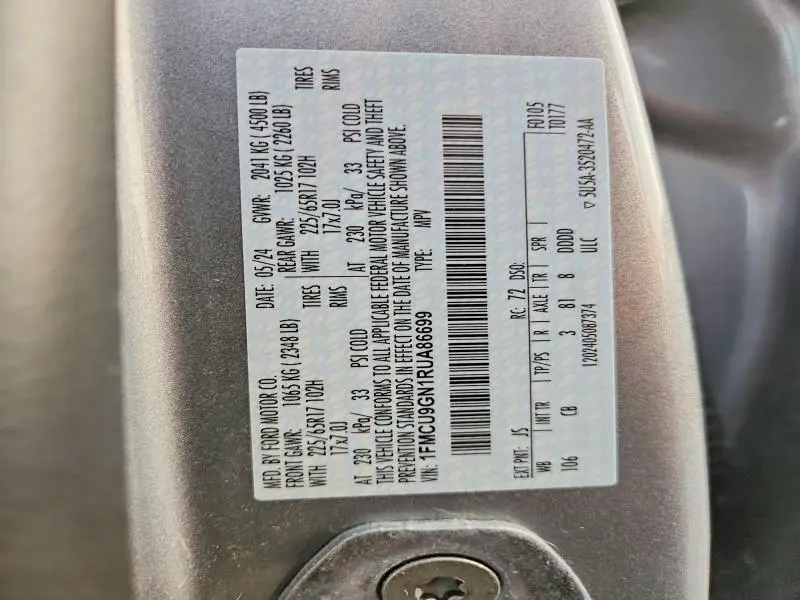 2024 FORD ESCAPE ACTIVE  
