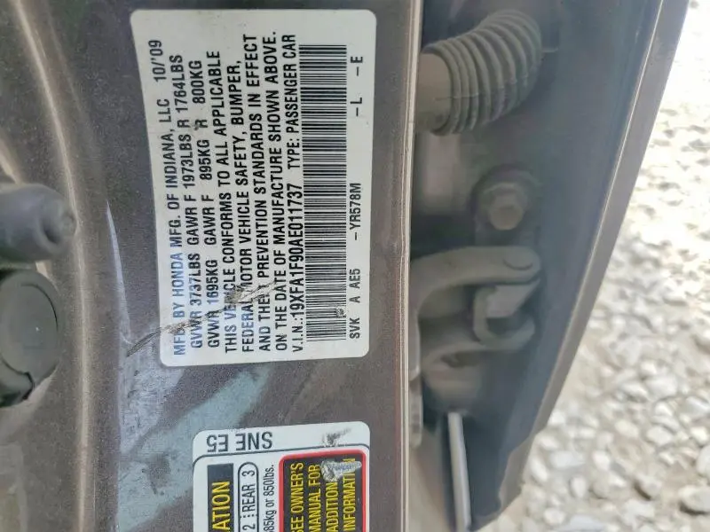 2010 HONDA CIVIC EXL  