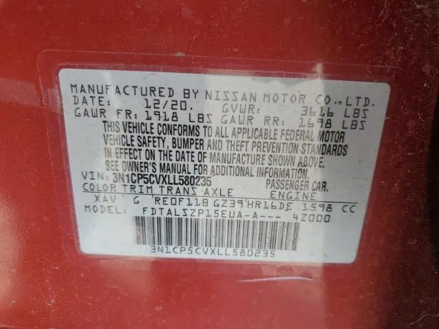 2020 NISSAN KICKS SV  