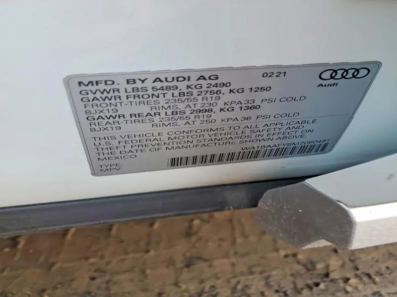 2021 AUDI Q5 PREMIUM PLUS  