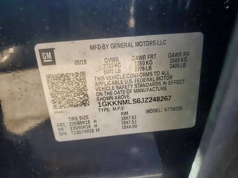 2018 GMC ACADIA SLT-1  