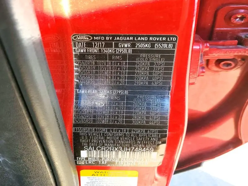 2018 LAND ROVER DISCOVERY SPORT HSE  