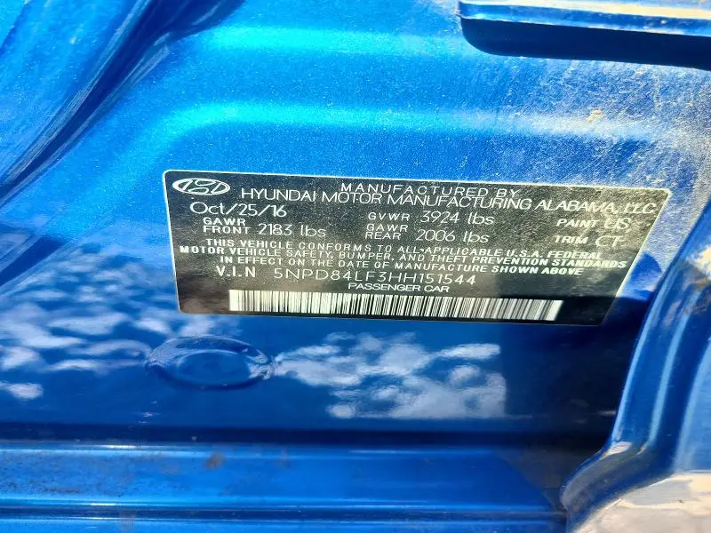 2017 HYUNDAI ELANTRA VALUE EDITION  