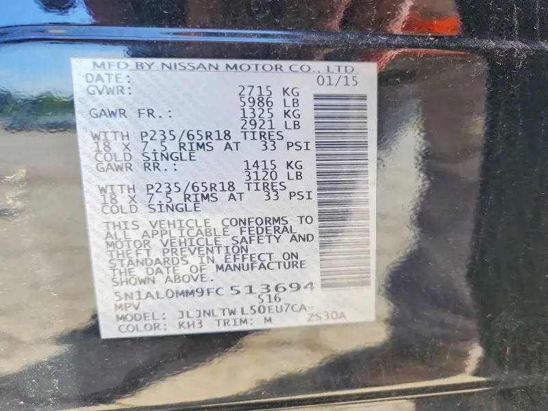 2015 INFINITI QX60 BASE  