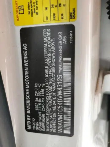 2013 BMW X1 SDRIVE28I  