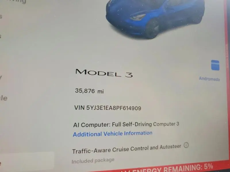 2023 TESLA MODEL 3   