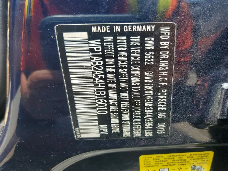 2017 PORSCHE MACAN S  