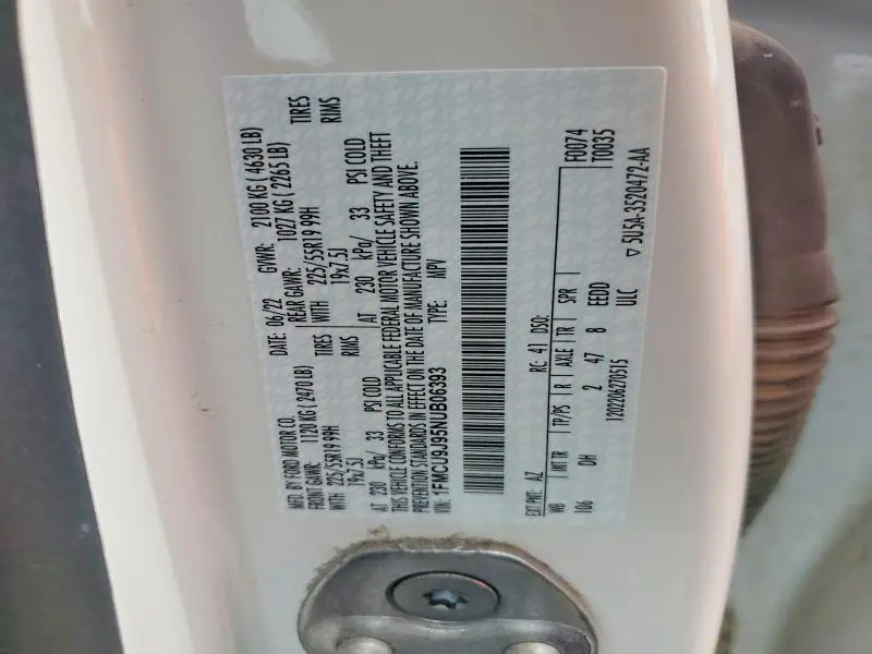 2022 FORD ESCAPE TITANIUM  