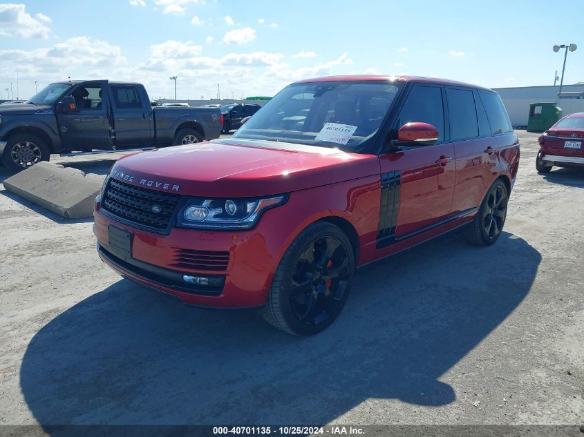 2017 LAND ROVER RANGE ROVER 5.0L V8 SUPERCHARGED