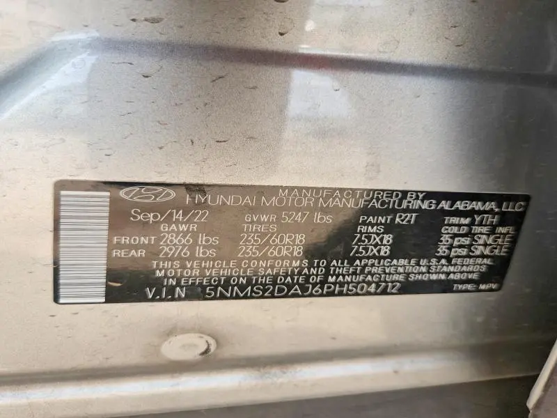 2023 HYUNDAI SANTA FE SEL  