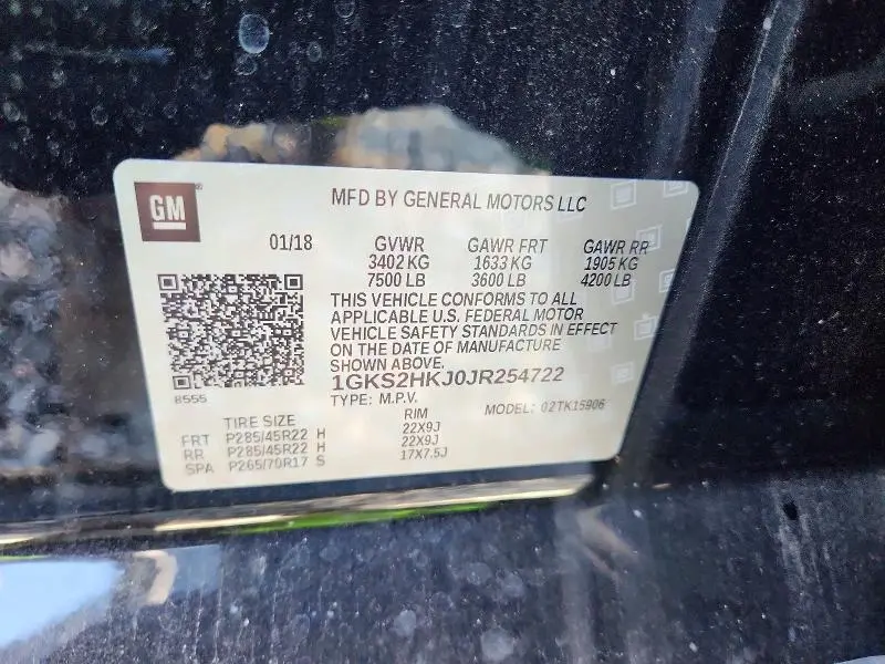 2018 GMC YUKON XL DENALI  