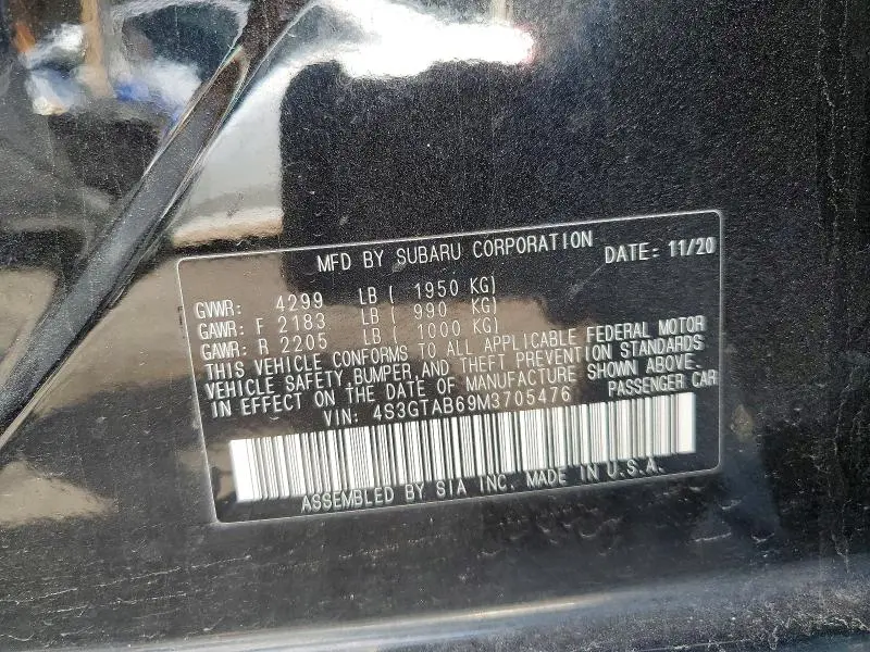 2021 SUBARU IMPREZA   