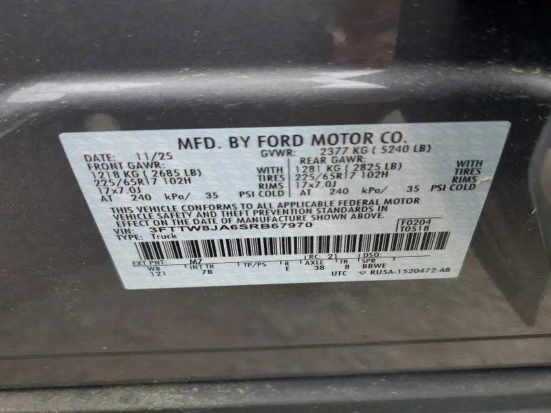 2025 FORD MAVERICK XLT  