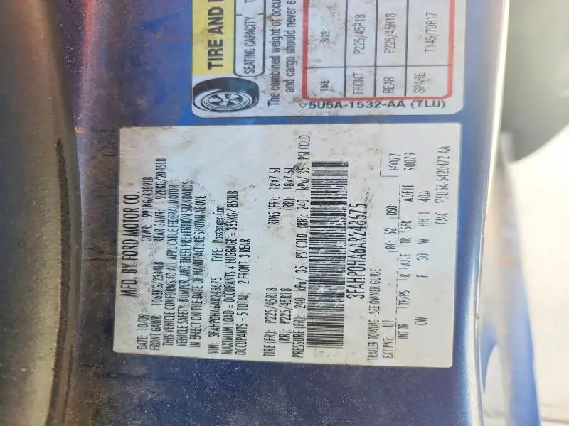 2010 FORD FUSION SE  