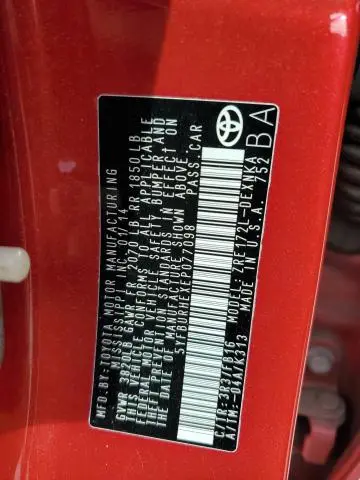 2014 TOYOTA COROLLA L  