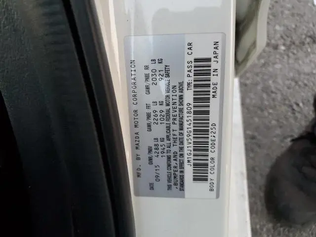 2016 MAZDA 6 TOURING  