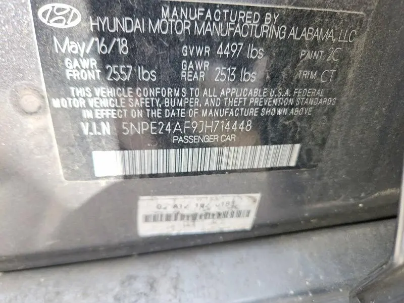 2018 HYUNDAI SONATA SE  