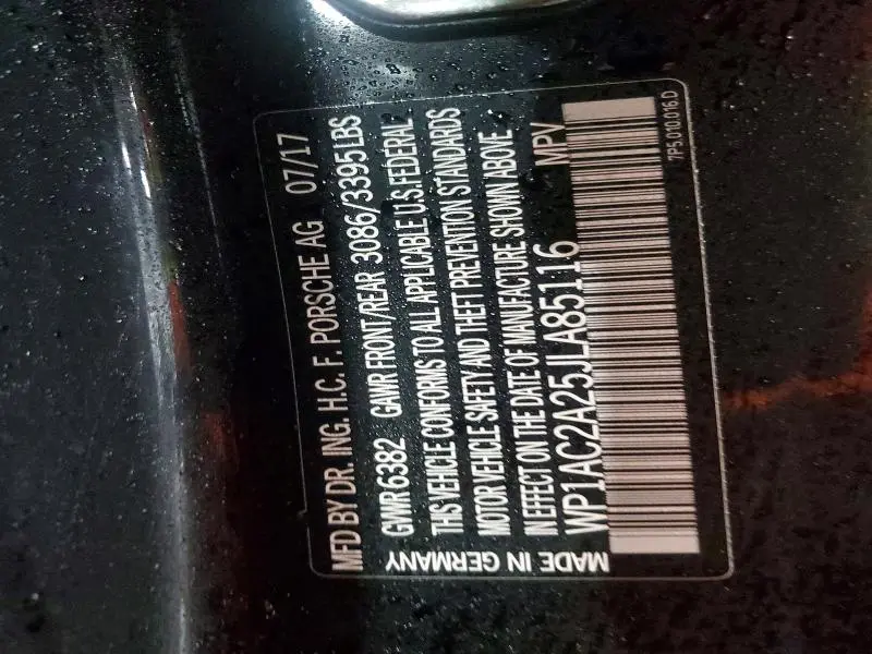 2018 PORSCHE CAYENNE TURBO  