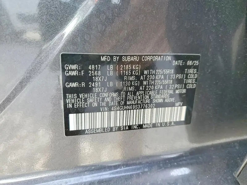 2025 SUBARU CROSSTREK LIMITED  