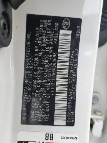 2022 TOYOTA AVALON LIMITED  