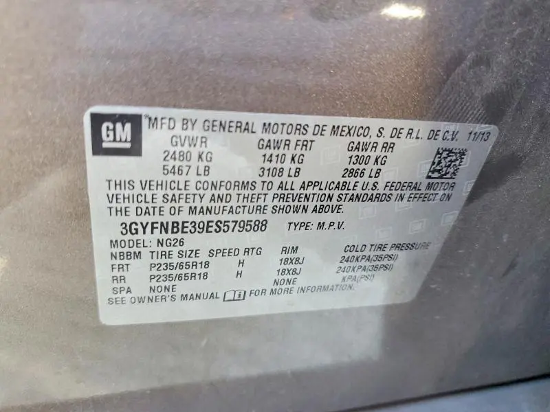 2014 CADILLAC SRX LUXURY COLLECTION  