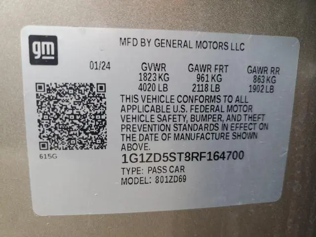 2024 CHEVROLET MALIBU LT  