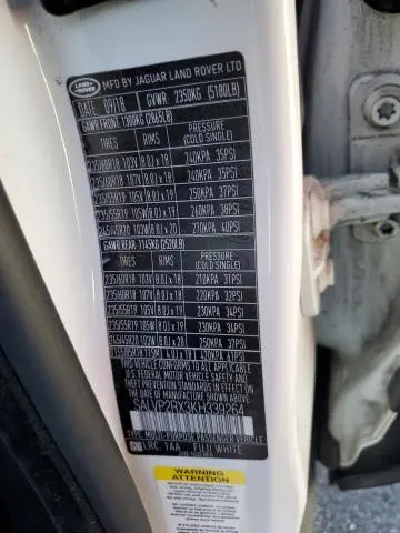 2019 LAND ROVER RANGE ROVER EVOQUE SE  