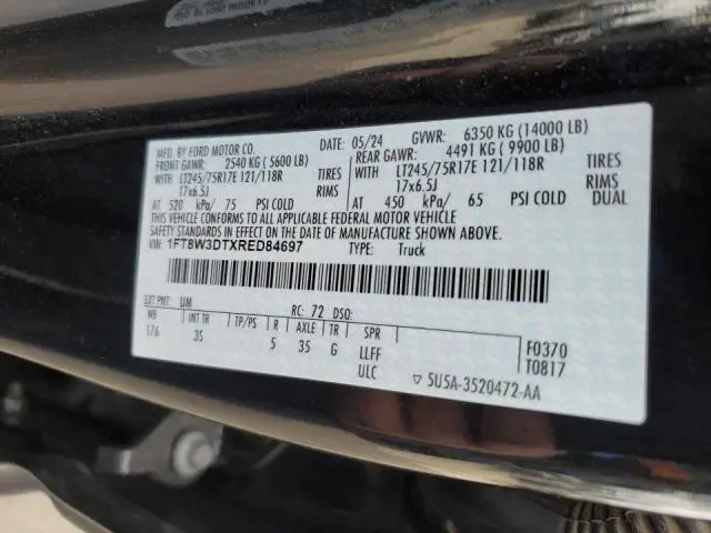 2024 FORD F350 SUPER DUTY  