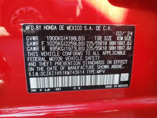 2024 HONDA HR-V SPORT  