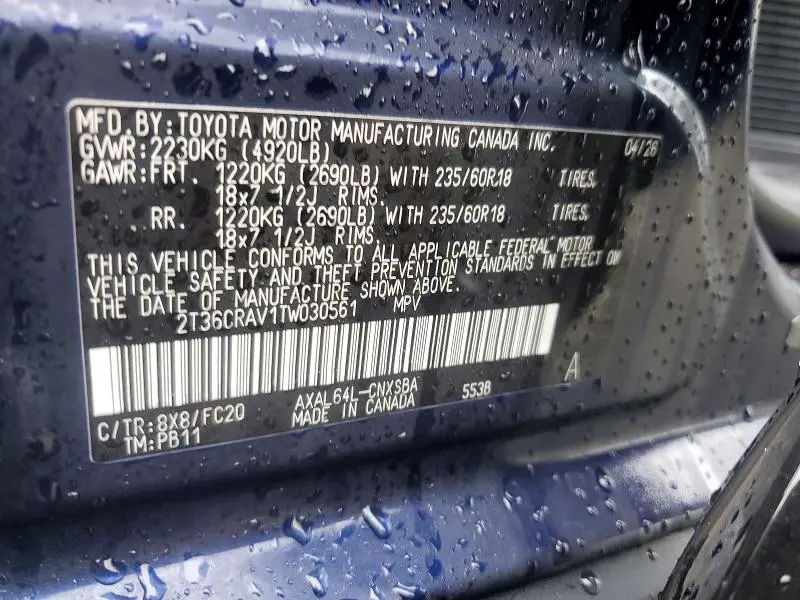 2026 TOYOTA RAV 4 SE  