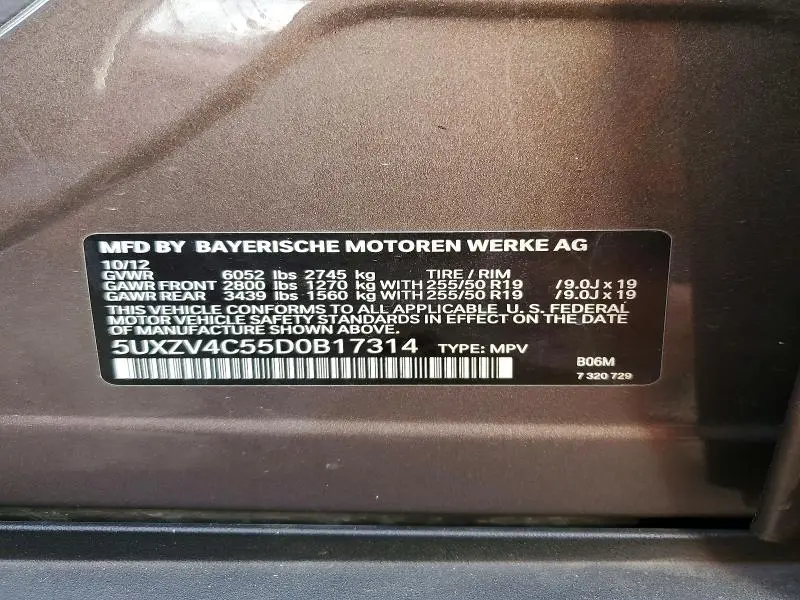 2013 BMW X5 XDRIVE35I  
