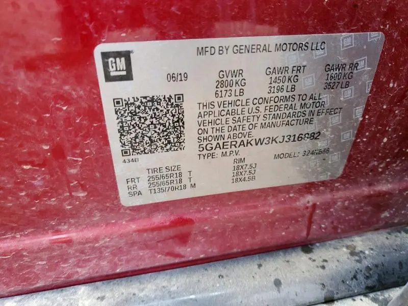 2019 BUICK ENCLAVE   