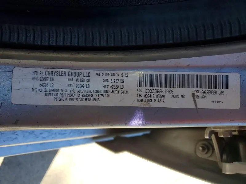 2014 CHRYSLER 200 TOURING  