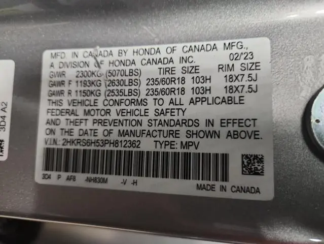 2023 HONDA CR-V SPORT  