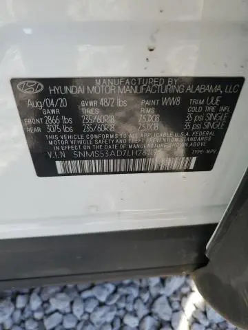 2020 HYUNDAI SANTA FE LIMITED  