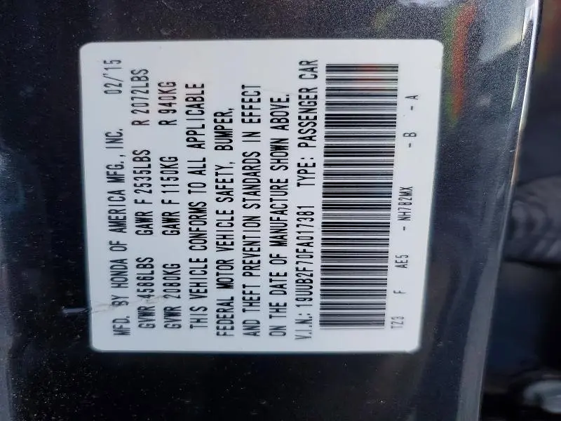 2015 ACURA TLX ADVANCE  